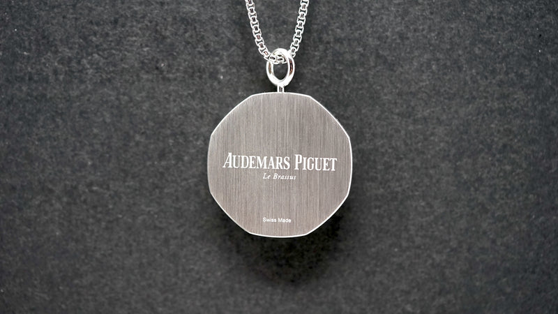 Audemars Piguet Royal Oak Luxury Pendant with Audemars Piguet Le Brassus Swiss Made Logo Engraved on Back