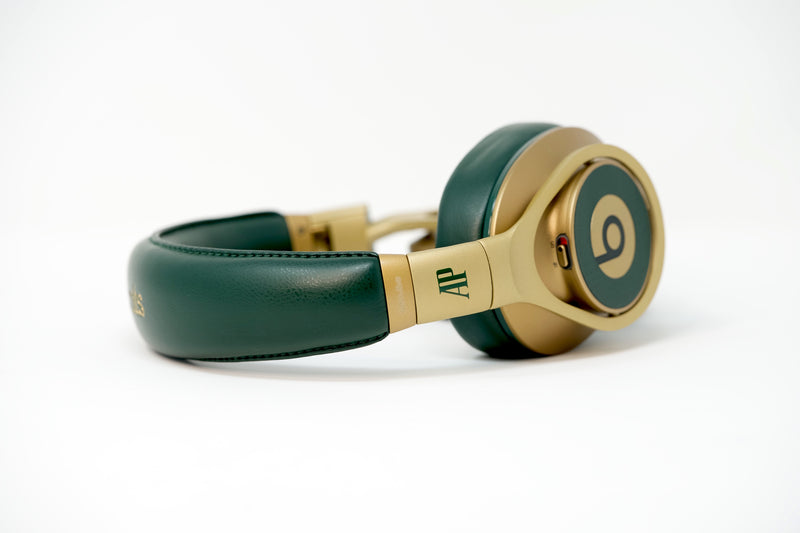 Authentic Audemars Piguet Beats By Dre Headphones Gold and Green with AP Luxury Item For Sale Online by Time Traders Inc