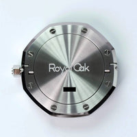 Close-up of Audemars Piguet Royal Oak Desk Clock Stainless Steel