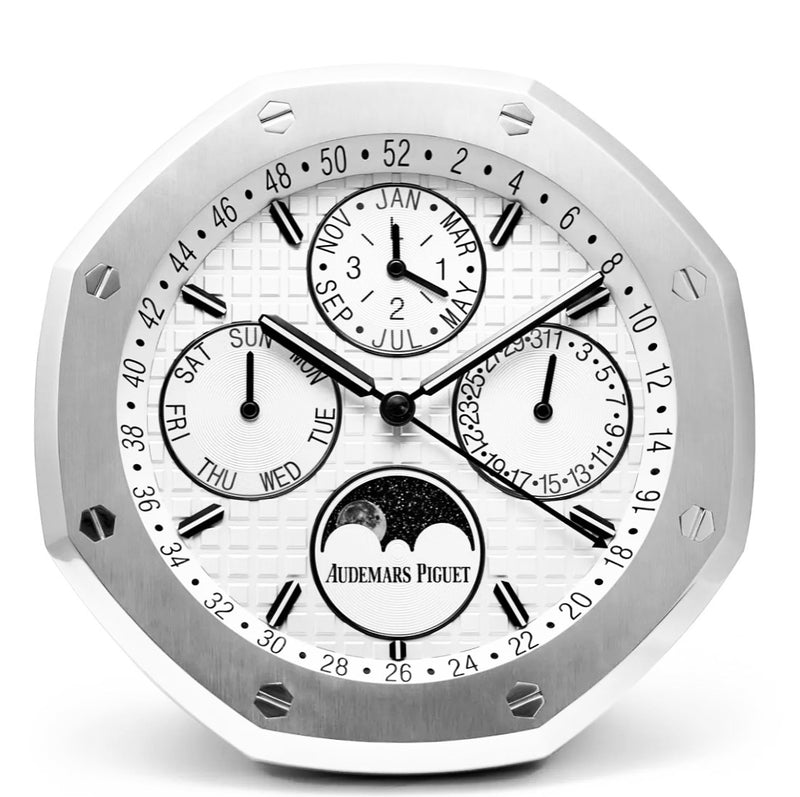 Ap Clock TIME TRADERS | Audemars Piguet Royal Oak Perpetual Calendar Wall Clock ...