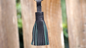 Authentic Audemars Piguet Royal Oak Keychain Black and Green Leather 