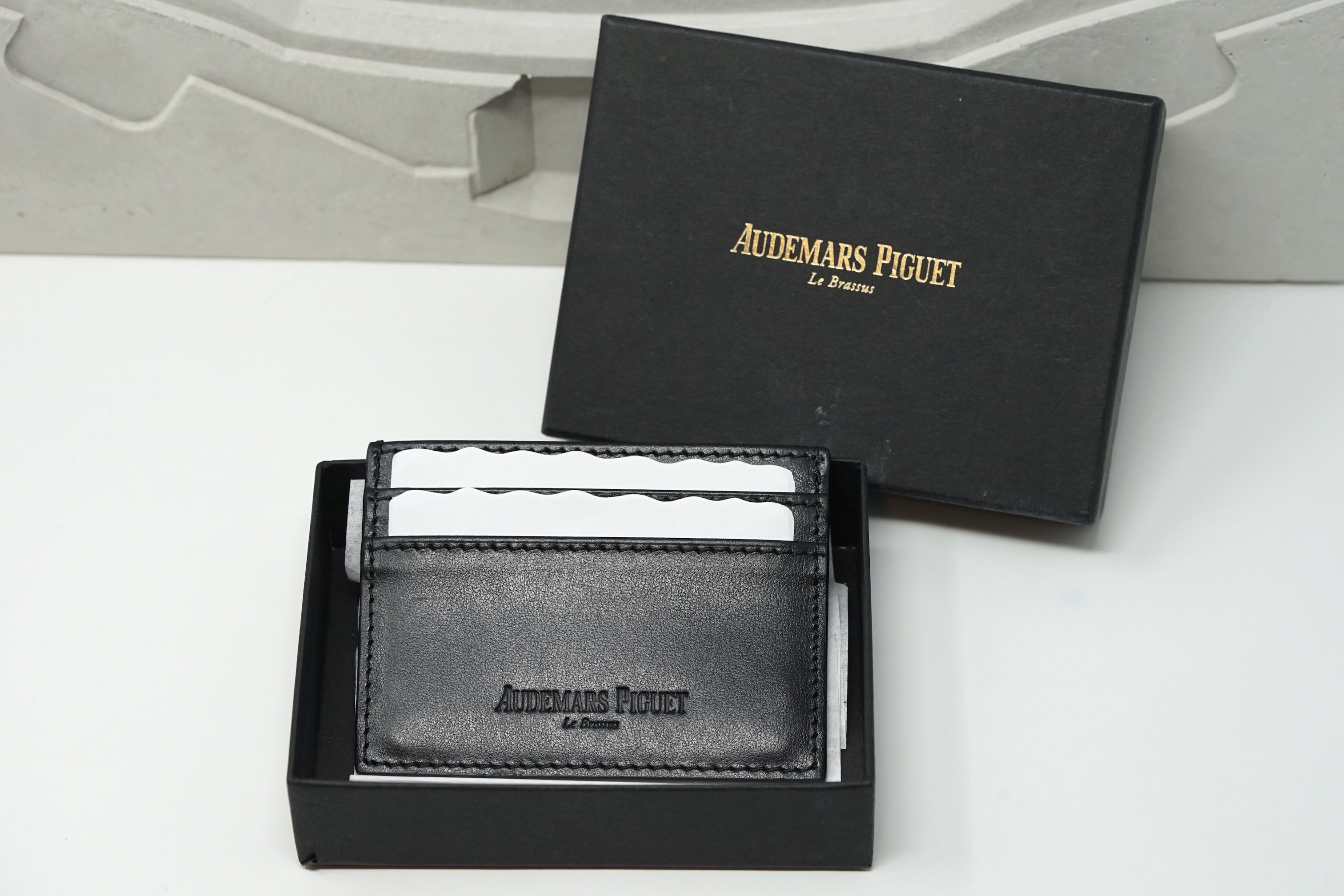 TIME TRADERS | Audemars Piguet Black Leather Wallet Card Holder