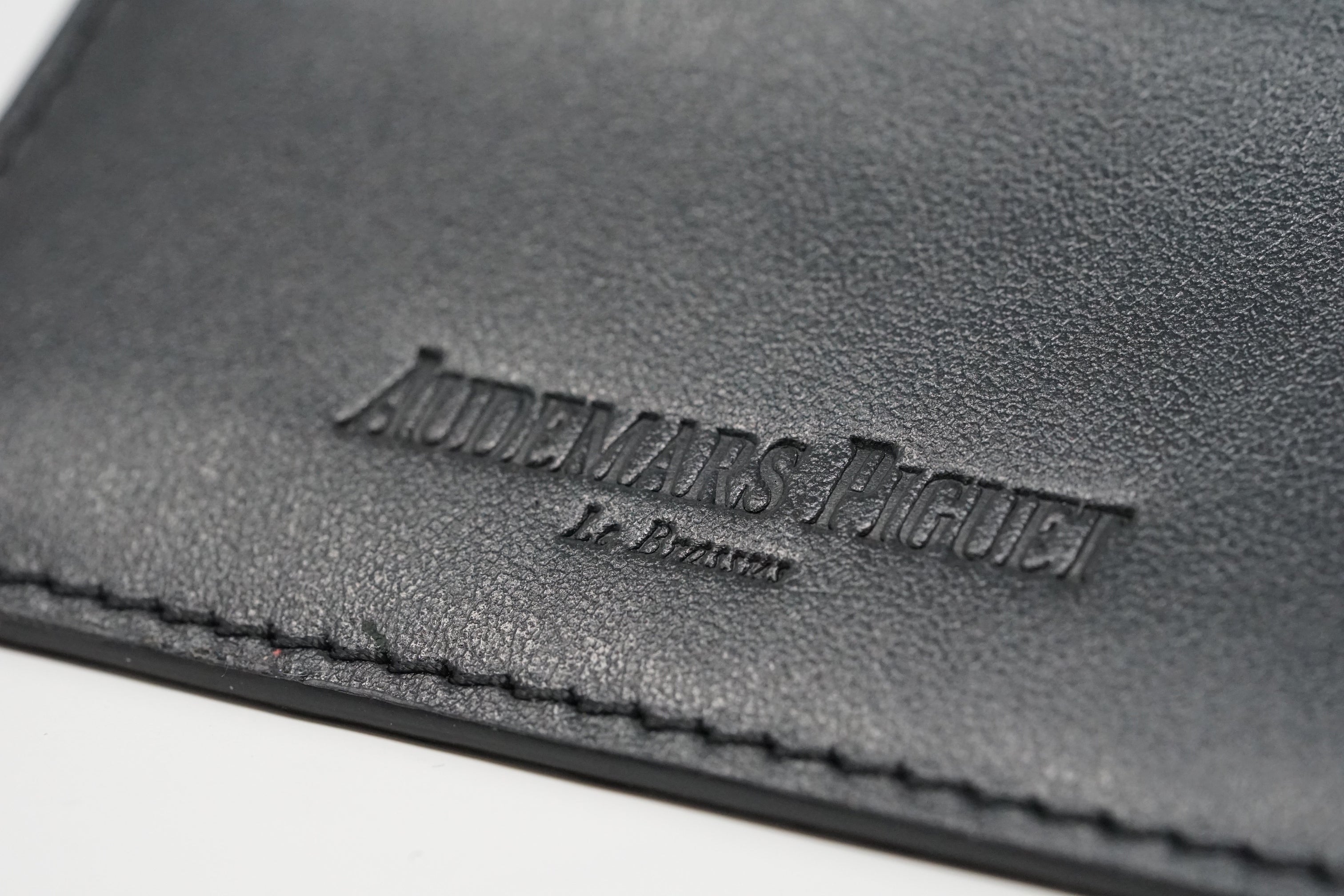 TIME TRADERS | Audemars Piguet Black Leather Wallet Card Holder