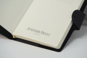New Audemars Piguet Notebook Black Leather with Green Accents