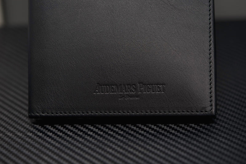 Audemars Piguet Royal Oak Wallet Luxury Black Leather Made in Italy
