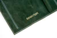 Green Audemars Piguet Leather Watch Protector Roll for Travel
