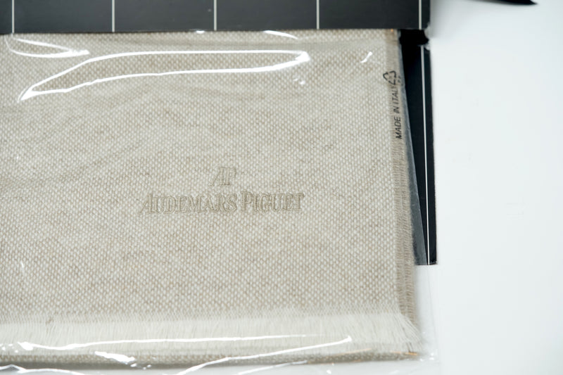 Zegna Mens Luxury Pure Cashmere Scarf Off-white Color Made in Italy for Audemars Piguet