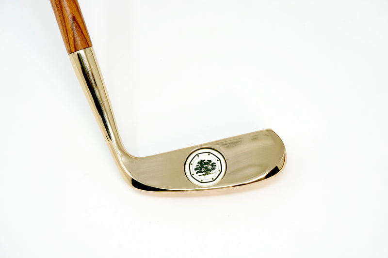 Luxury Collectible Golden Golf Club For Sale Made By Audemars Piguet Royal Oak Logo Part of Display Set 