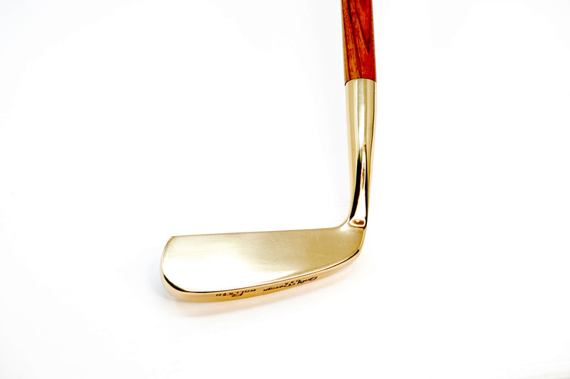 Golden Golf Putter For Sale by Time Traders Wooden Shaft Audemars Piguet Royal Oak Rose Gold Design