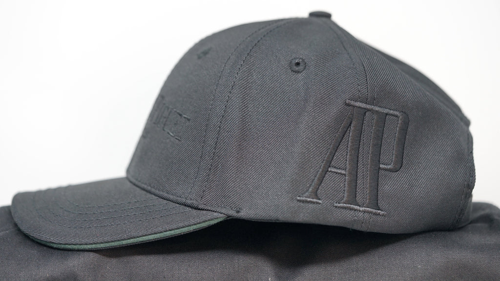 Luxury Audemars Piguet Royal Oak Sports Hat Black on Black with Green Trim with AP Logo for Sale by TimeTradersOnline.com
