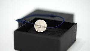 Authentic Audemars Piguet Royal Oak Bracelet Blue Dial Stainless Steel Blue Cord Swiss Made 