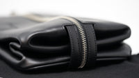 Black Leather Luxury Watch Travel Bag
