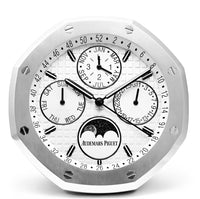 Audemars Piguet Royal Oak Wall Clock Perpetual Calendar White Dial Ref. 26574ST
