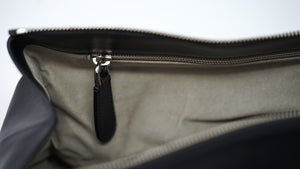 Black Leather Luxury Watch Travel Bag